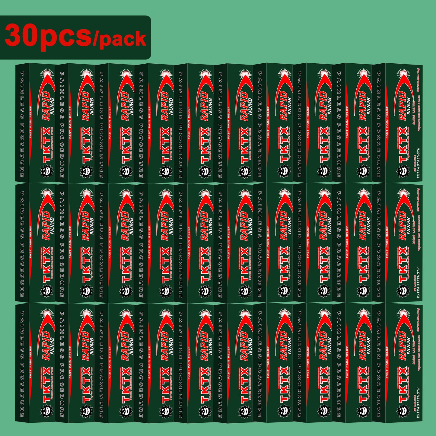30 Pieces TKTX Rapid & Long Lasting 1.06oz/pcs