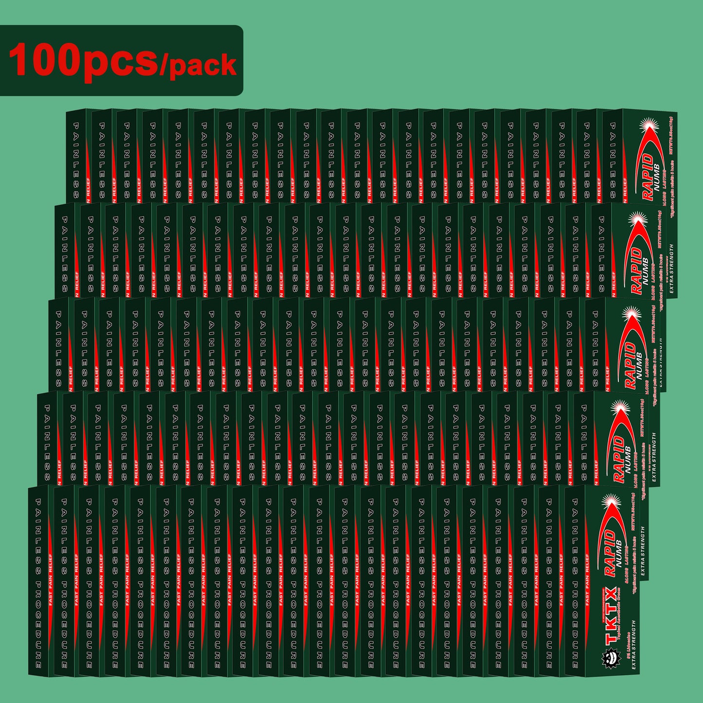 100 Pieces TKTX Rapid & Long Lasting 1.06oz/pcs